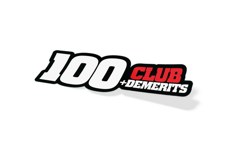 100+ Demerits Club Decal