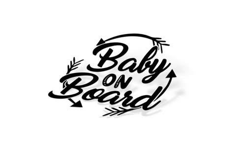 BABY ON BOARD Slap Sticker