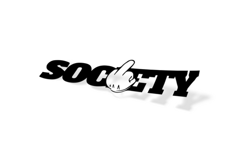 FUCK SOCIETY Window Banner