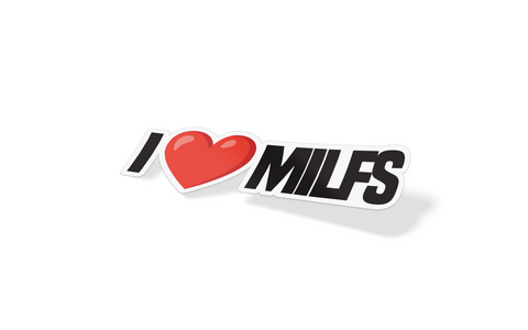 I <3 MILFS Sticker