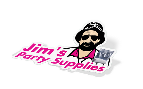 Jim's Party Supplies Baggie Decal Sticker