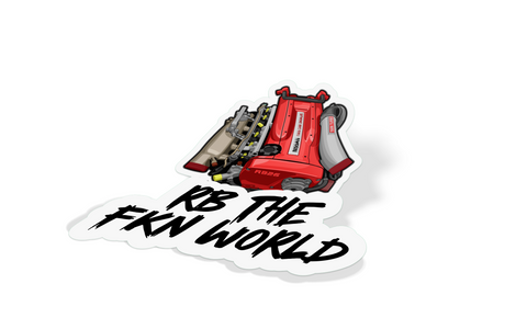 RB The FKN World Decal Sticker