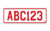 Show Plate Sticker Set (NZ Number Plate) Stickers (Full Size) - No Background