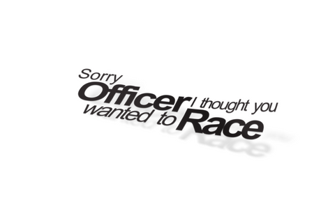 SORRY OFFICER Slap Sticker