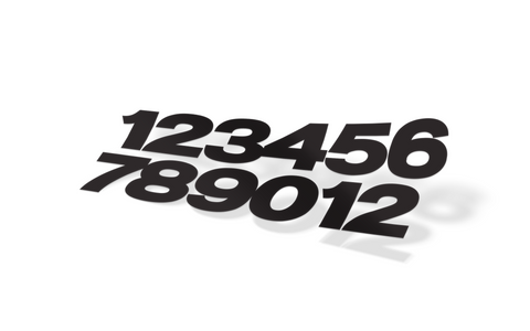 Jetski Registration Numbers Set (Font: Summer Dream)