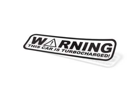 TURBO WARNING Slap Sticker