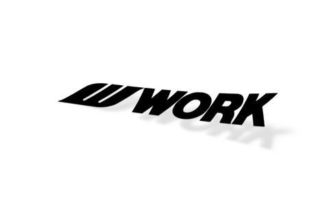 WORK WHEELS Window Banner