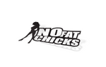 NO FAT CHICKS Slap Sticker